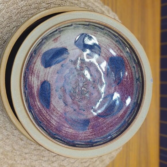 Vintage David Norton Handmade Pottery Vegetable/Seafood Steamer Signed - Picture 12 of 12